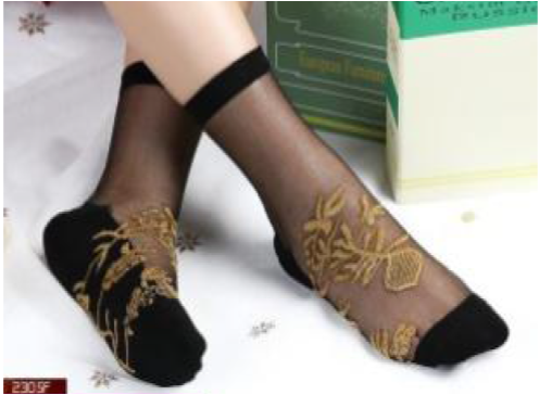 Women Designed Lace Socks