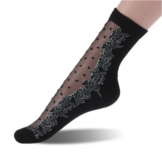 Women Designed Lace Socks