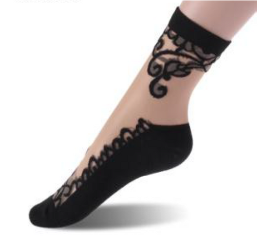 Women Designed Lace Socks